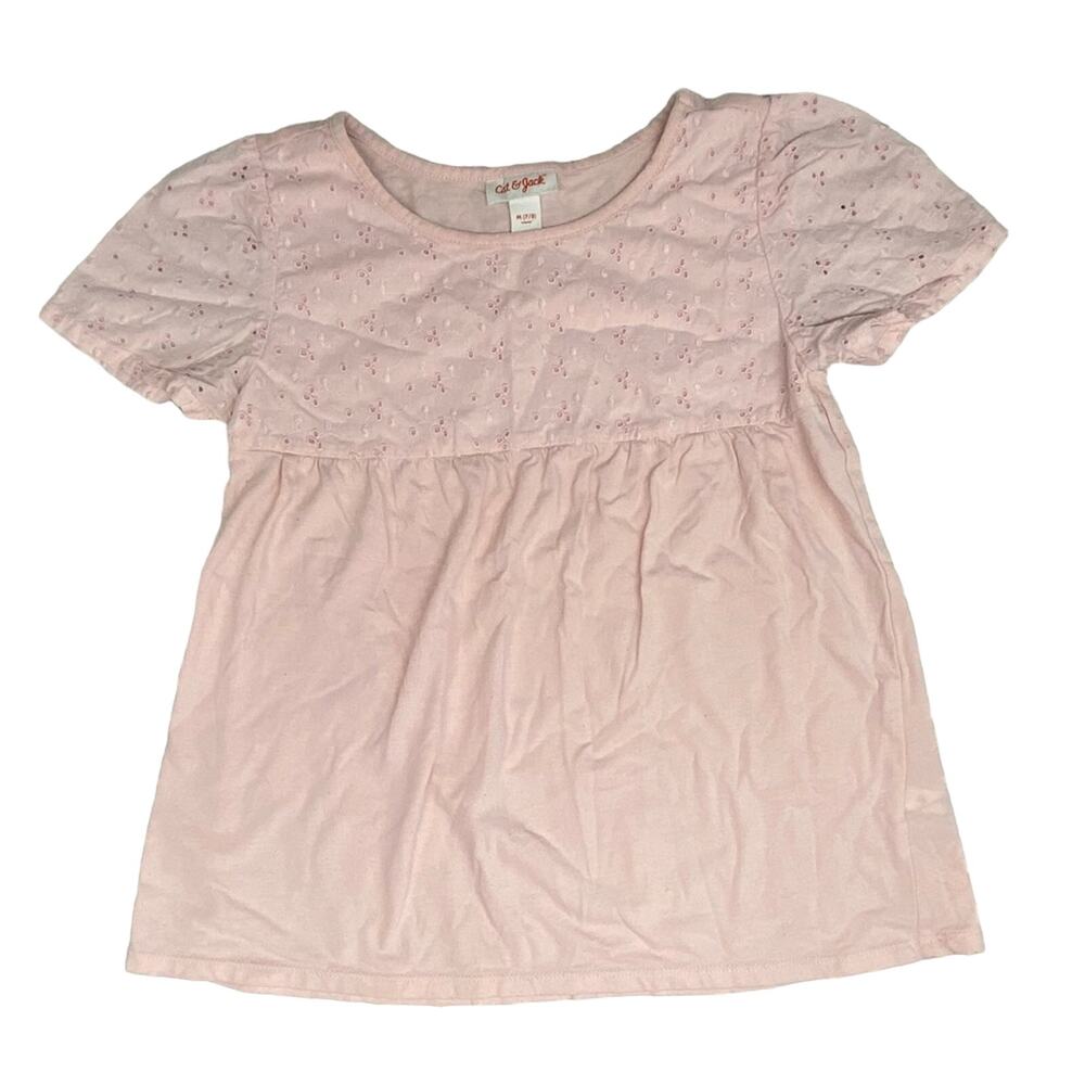 Cat & Jack Girl’s Short Sleeve Shirt Size M (7/8) Color Pink